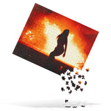 Burning Bike Jigsaw Puzzle