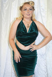 Green Velvet Bambi's Bop Top (TOP ONLY)