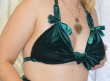 Green Velvet Bambi's Bop Top (TOP ONLY)