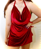 Cherry Bomb Velvet Divine Disco Dress