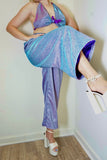 Lavender Sparkle Parachute Pants (PANTS ONLY)