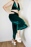 Emerald Green Velvet Parachute Pants (PANTS ONLY)