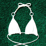 White Wedding Bikini Top