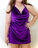 Purple Rain Velvet Divine Disco Dress