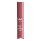 NYX PROFESSIONAL MAKEUP This Is Milky Gloss, Vegan Lip Gloss, 12 Hour Hydration - Cherry Skimmed (Dusty Pink Mauve)
