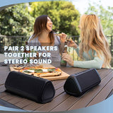 OontZ Angle 3 Pro - Waterproof Bluetooth Speaker, 21-Watts Louder Volume, Exceptional Sound & Bass, 100ft Wireless Range, Play Two Together for Dual Stereo, Bluetooth Speakers (Black)