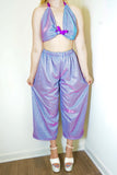 Lavender Sparkle Parachute Pants With Matching Bop Top (Full 2 Piece Set)