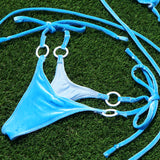 Blue Velvet Bikini Bottom