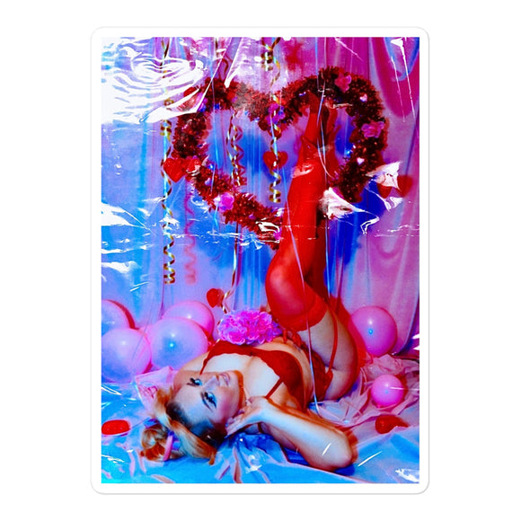 Bambi Red Lingerie Valentines Day Sticker