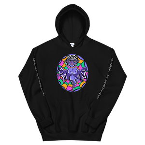 (9 Colors) Bat Bitch Hoodie (Large Print Front/Small Bambi Valentino Logo on Back/ BambiXMaddy Sleeves)