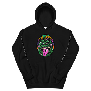 (9 Colors) Slimer Hoodie (Large Print Front/Small Bambi Valentino Logo on Back/ BambiXMaddy Sleeves)