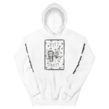 (9 Colors) Pity Party White Hoodie (Large Print Front/Small Bambi Valentino Logo on Back/ BambiXMaddy Sleeves)